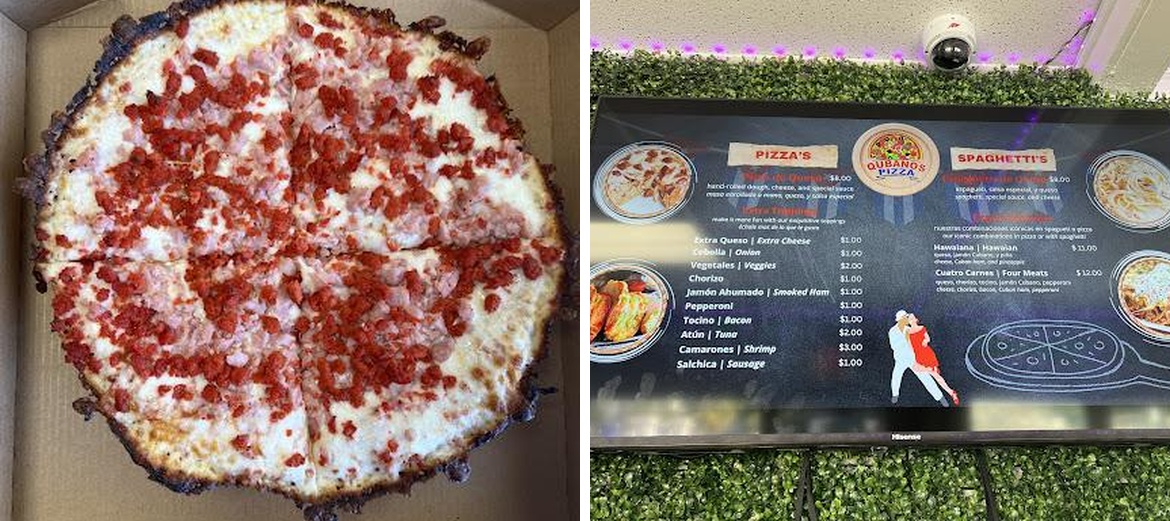 Qubanos Pizza Menu